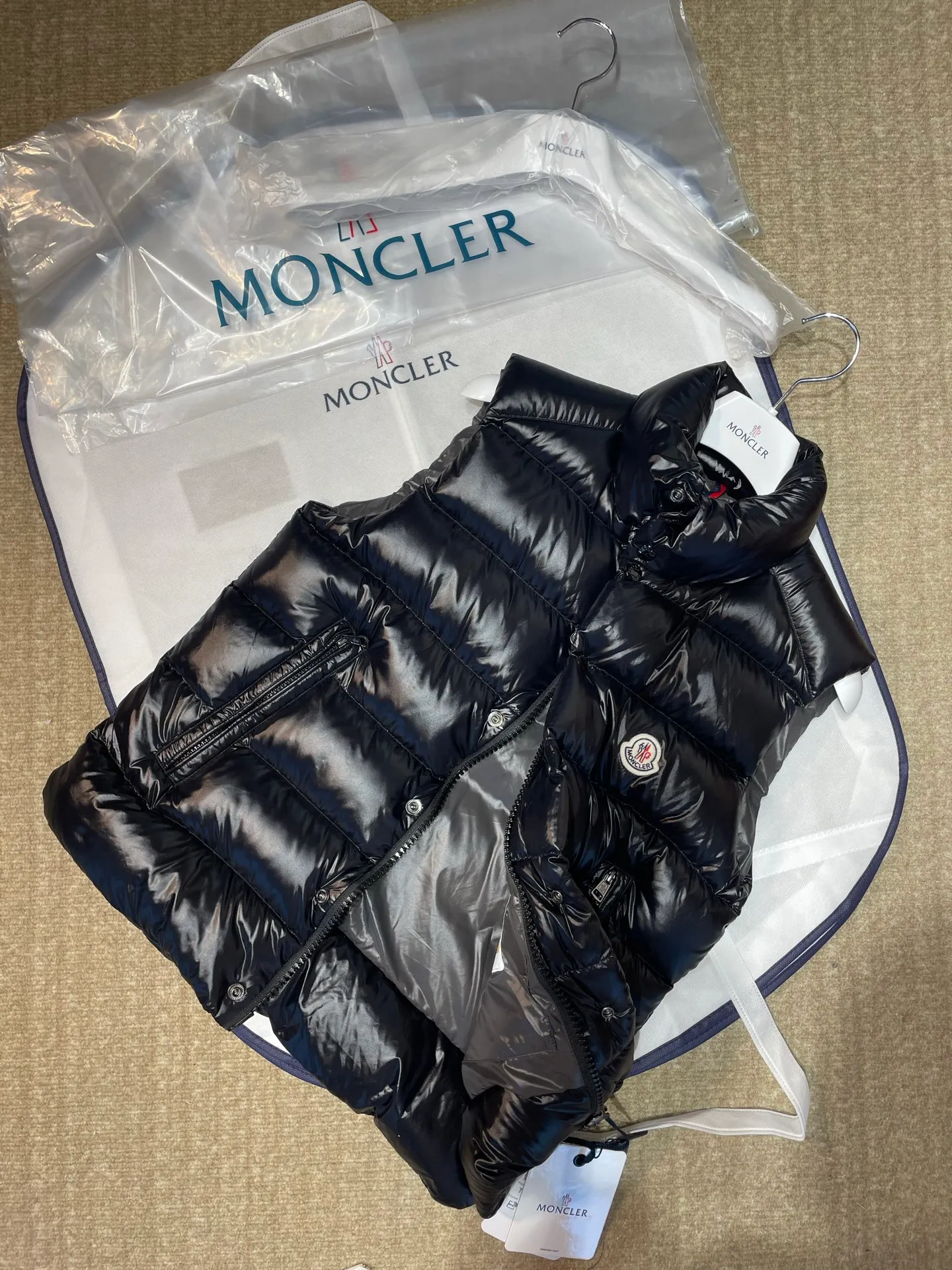 Moncler 【Original 】 M 0ncler TIBB Black White Gray Sizes 1 2 3 4 5 6